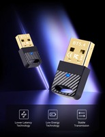 Adaptateur USB BT6.0, BT5.4 pour souris, clavier et casque PC, sans pilote, plug and play, récepteur dongle BT 6.0 EDR & BLE