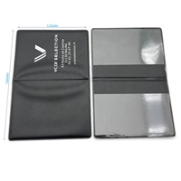 Portefeuille de documents de voiture en PVC avec logo personnalisé, pliable, porte-assurance automobile, organiseur de documents de véhicule fin, pochette pour documents d'immatriculation