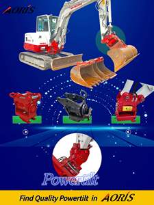 Attelage rapide CE <span class=keywords><strong>Powertilt</strong></span> à 90 degrés pour godets de classement d'excavatrice Composant de noyau de moteur de 1000mm de largeur 1500mm - Product Image 4