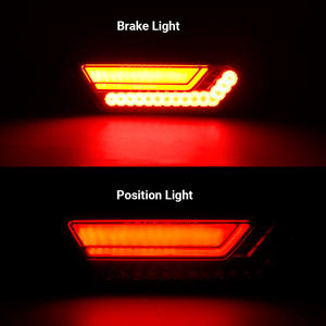 Feux arrière à LED homologués DOT <span class=keywords><strong>pour</strong></span> Polaris RZR 4 900 S4 1000 XP Turbo EPS ATV/UTV 2014-2019, pièces et accessoires avec fonctions de marche et de freinage - Product Image 6