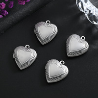 Pendentif Cœur en Acier Inoxydable avec Photo, Mini Collier Breloque, Cadeau Souvenir pour Couple, Design Original, Accessoire de Collier Élégant