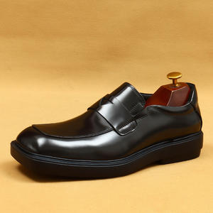 Chaussures Oxford à lacets décontractées de haute qualité pour hommes 2025, dessus en cuir véritable, semelle intermédiaire en caoutchouc, design EVERGREEN, antidérapantes - Product Image 5