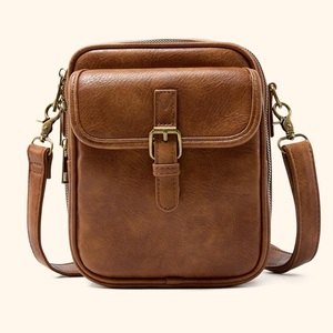 2025 nuevo bolso cruzado de diseño de moda Vintage para mujer hecho de cuero PU con cierre de cremallera logotipo personalizado impermeable y ligero - Product Image 2