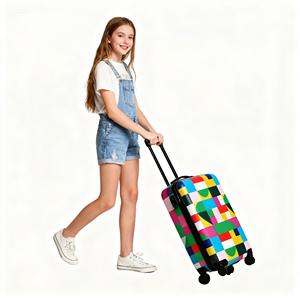 Nouveau logo d'impression Uv Design personnalisé Étui de voyage Impression Bagage à main <span class=keywords><strong>Valise</strong></span> Motif de fleurs Trolley Case - Product Image 3