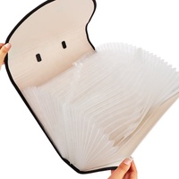 Dossier de rangement en plastique A4 avec poignée, 24 pochettes, ignifuge, pour documents, vente en gros