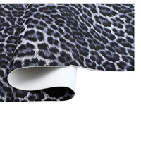 Vente chaude en cuir synthétique PVC à paillettes imprimé léopard coloré, utilisé pour décorer le cuir dans les chaussures et les sacs à main à la mode