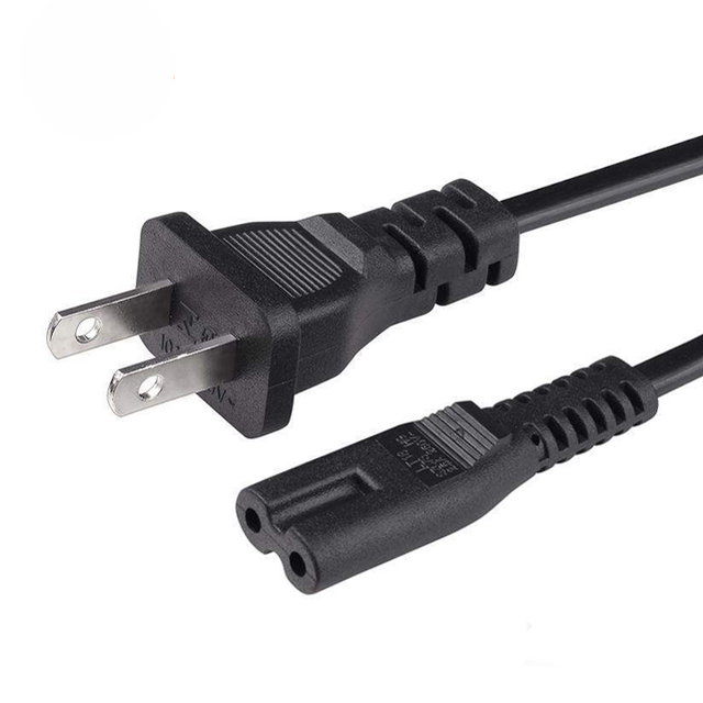 Replacement US AC 2 Prong C8 Power Cord 5ft Standard 250V for TV PS4 PS5 Speaker Monitor Xbox Wall Power Cord