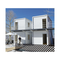 Maisons conteneurs empilables en Grèce, mini-maisons mobiles, maison conteneur à 2 étages, maison conteneur duplex