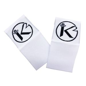 Étiquettes tissées personnalisées sur mesure pour usine, étiquettes à coudre avec logo de marque pour T-shirt - Product Image 3