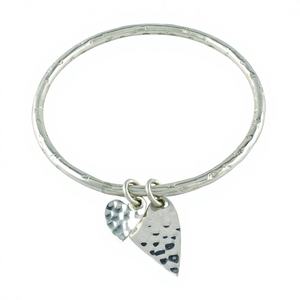 Pulseras de Plata de Ley 925 Hechas a Mano, Unisex, de Calidad Extrema, con Colgante de Corazón, Cadena Fina y Eslabones, para Regalos, Fiestas y Bodas - Product Image 1