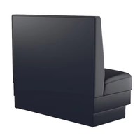 Canapés et banquettes modernes noirs en cuir pour restaurants, fast-foods, cafés, boîtes de nuit et clubs – Mobilier commercial sur mesure