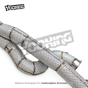 Tuyau droit avant blindé thermiquement en SUS304 pour Lamborghini Aventador LP770 SVJ/LP780 Ultimae 2019+ Section d'échappement haute performance - Product Image 5