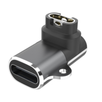 Adaptateur de charge CA pour montre connectée Garmin, type C femelle 4 broches, entièrement fonctionnel, en alliage d'aluminium, coque angulaire, pour téléphone portable – Neuf
