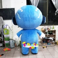 Kostum Maskot Robot Biru Raksasa Populer yang Dapat Disesuaikan, Kostum Pesta Dewasa Maskot Robot Biru yang Dapat Diisi Angin