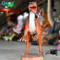 Modèle de robot mécanique de dinosaure animatronique de taille réelle, exposition de parc à thème de mécatronique électrique de taille réelle, Chine