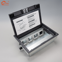 Boîte de sortie de prise de sol multifonctionnelle de haute qualité avec prise USB multifonctionnelle intégrée en matériau étanche ABS