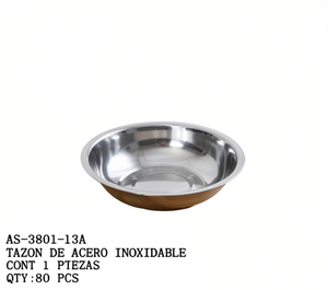 Bol en acier inoxydable 32x9 cm, poli, compatible lave-vaisselle, pour cuisine et boulangerie - Product Image 1