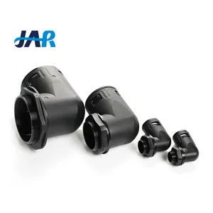 JAR electrical cable conduit fitting UL 94V-2 fire resistant PG elbow nylon flexible conduit connector