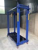 Plateforme élévatrice électrique pliable pour échafaudage 2M 6M 12M, élévateur d'échafaudage électrique automatique mobile pliable avec roues