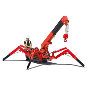 Xây dựng mục đích Roof Spider Crane nhỏ Crawler cần cẩu mini gấp cần cẩu di động với giá bán buôn