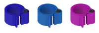 YIAN F-005 Étiquette de pied RFID UHF 134.2KHz, Étiquettes PE, Mini interface NFC, Étiquettes RFID pour oiseaux en forme de bracelet de pied