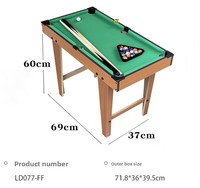 Table de billard miniature en bois pour enfants, jeu de sport d'intérieur, billard de table pour enfants, jouet de billard de bureau pour la maison