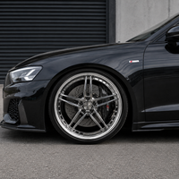 Rines de Aluminio Forjado de 2 Piezas Personalizados de 18-22 Pulgadas 5x112/5x120 con Acabado Negro Profundo para M3/M4 Mercedes AMG Audi