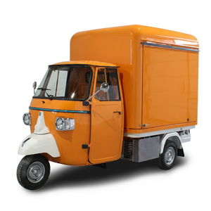 Tricycle alimentaire électrique, chariot de restauration mobile à trois roues, résistant à la rouille, garantie 5 ans, café, pizza, tacos, glaces, hot-dogs - Product Image 1
