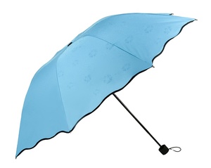 Promotion OEM Custom Parasol Sombrillas <strong>Change</strong> <strong>Color</strong> 3 <strong>Fold</strong> <strong>Umbrella</strong> in Wet - Product Image 6