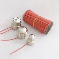 Douille de lampe en plastique et céramique personnalisée E14, adaptateur de douille E12 E14 E26 E40, base de lampe Edison 250V