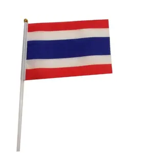 Thailand Flag Thai Hand Held Small Mini Stick Flags Decorations International Country World Flags