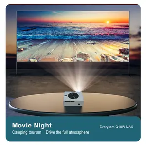 Everycom Q10W Max умный Wi-Fi ЖК-видео Full HD 1080p светодиодный android 4K Proyector honme проектор для дома