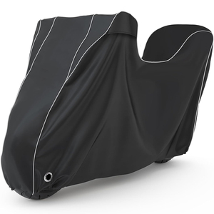 मेसोरोक सार्वभौमिक फिट पंक्तिबद्ध मोटरसाइकिल कवर ऑक्सफर्ड वाटरप्रूफ फोल्डेबल आउटडोर मोटरसाइकिल कवर - Product Image 1