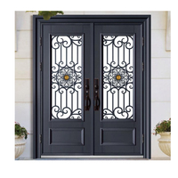 Porte principale en métal simple et magnifique, designs métalliques pour les maisons, fenêtres, porte double principale en bois, porte extérieure en fer, porte française