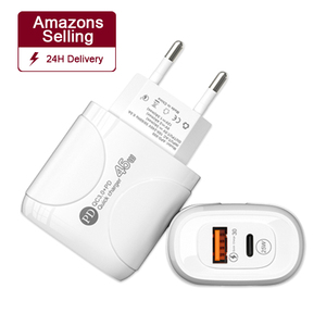 Cargador de pared USB con enchufe EU/US/UK/JP/AU Tipo C, Cargador rápido para Caricatore iPhone, cargador de 25W, cargadores Para Celular - Product Image 1