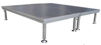 Plateau de table de mariage en métal, en contreplaqué métallique, portable, pas cher, scène de Concert, DJ, événement, haut-parleur, plaque de pile, noir, argent