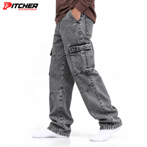 Colección de jeans personalizados para hombre al por mayor, línea de ropa de jeans para hombre, jeans para hombre OEM, marca privada, MOQ bajo - Product Image 3