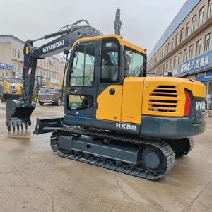 Mini-excavatrice sur chenilles Hyundai HX80 d'origine coréenne, peu d'heures de travail, Hyundai HX80, petite pelle à vendre - Product Image 1