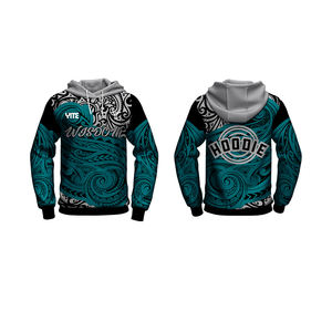 Sweat à capuche à motifs maoris de haute qualité, sweat à capuche avec poche imprimée par sublimation, sweat à capuche pour <span class=keywords><strong>homme</strong></span>, tatouage de Polynésie - Product Image 2