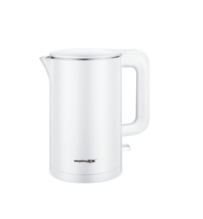 Ventes d'usine de bouilloire électrique en acier inoxydable 1,8 l pour appareils ménagers double couche anti-brûlure
