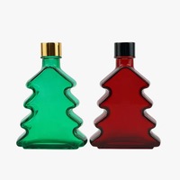 Bouteille diffuseur en verre vide personnalisée en forme de sapin de Noël pour parfum d'ambiance domestique