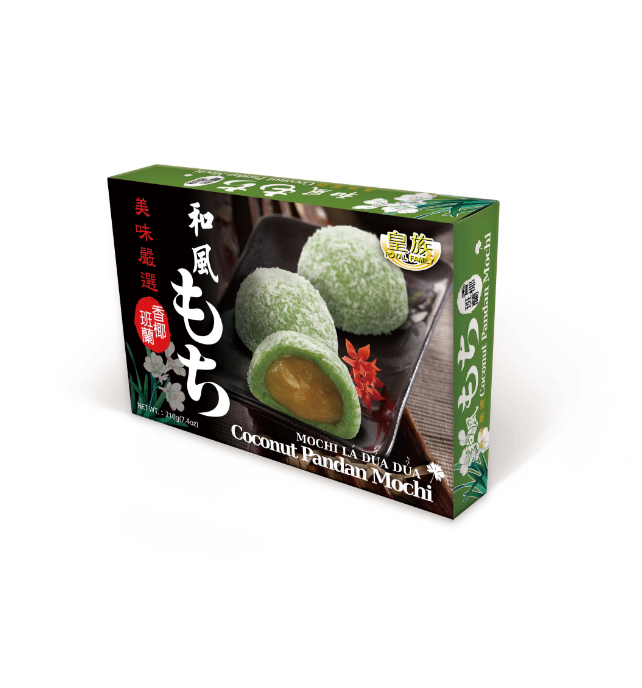 Taiwan, производитель здоровых закусок, Лидер продаж, 210 г * 24 коробки/Ctn, кокосовый пандан Mochi Daifuku, пищевые Зерновые закуски