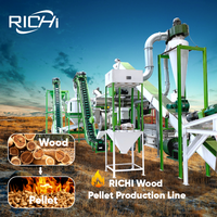 Ligne de production de granulés de bois biomasse RICHI Indonésie - Usine de production de granulés de bois à partir de balles de riz personnalisable gratuitement