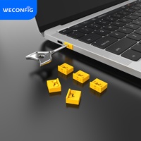 Bloqueador de Puertos USB, Bloqueador de Puertos USB Tipo A con Llave, Suministros de Oficina