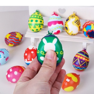 Easter <b>Egg</b> <b>Toy</b> Pu Slow Rebound Color Printing <b>Egg</b> Bunny Squeeze Play Release Stress Ball <b>Toy</b> Wholesale Easter Holiday Supplies - Product Image 3