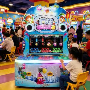 Máquinas de Juego de Video para Interiores, Equipos de Entretenimiento Infantil, Máquinas de Juego Crazy Toy City, Cuerdas de Lanzamiento para Extraer Boletos de Lotería - Product Image 1