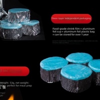 16 cubes de carburant solide en aluminium, à combustion longue durée, pour usage commercial hôtelier. 10g
