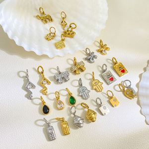จี้เพชรซิคอนชุบทอง ราคาขายส่งแบบ B2B ทนทานต่อการกัดกร่อน คงสีได้นาน - Product Image 2