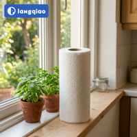 Papier essuie-tout TAD 2 plis en pure pâte de bois, doux, résistant, absorbant rapidement, idéal pour la cuisine quotidienne à la maison et en famille