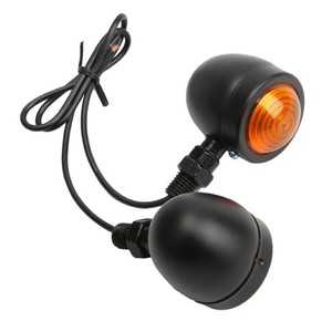 Clignotants miniatures rétro pour moto 12V, ambre, avec 2 lentilles, pour Honda, <span class=keywords><strong>Harley</strong></span>, Suzuki - Product Image 3